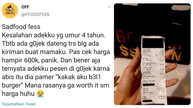 Cerita Warganet Saat Anaknya Pesan Online Ini Bikin Geleng-Geleng Kepala